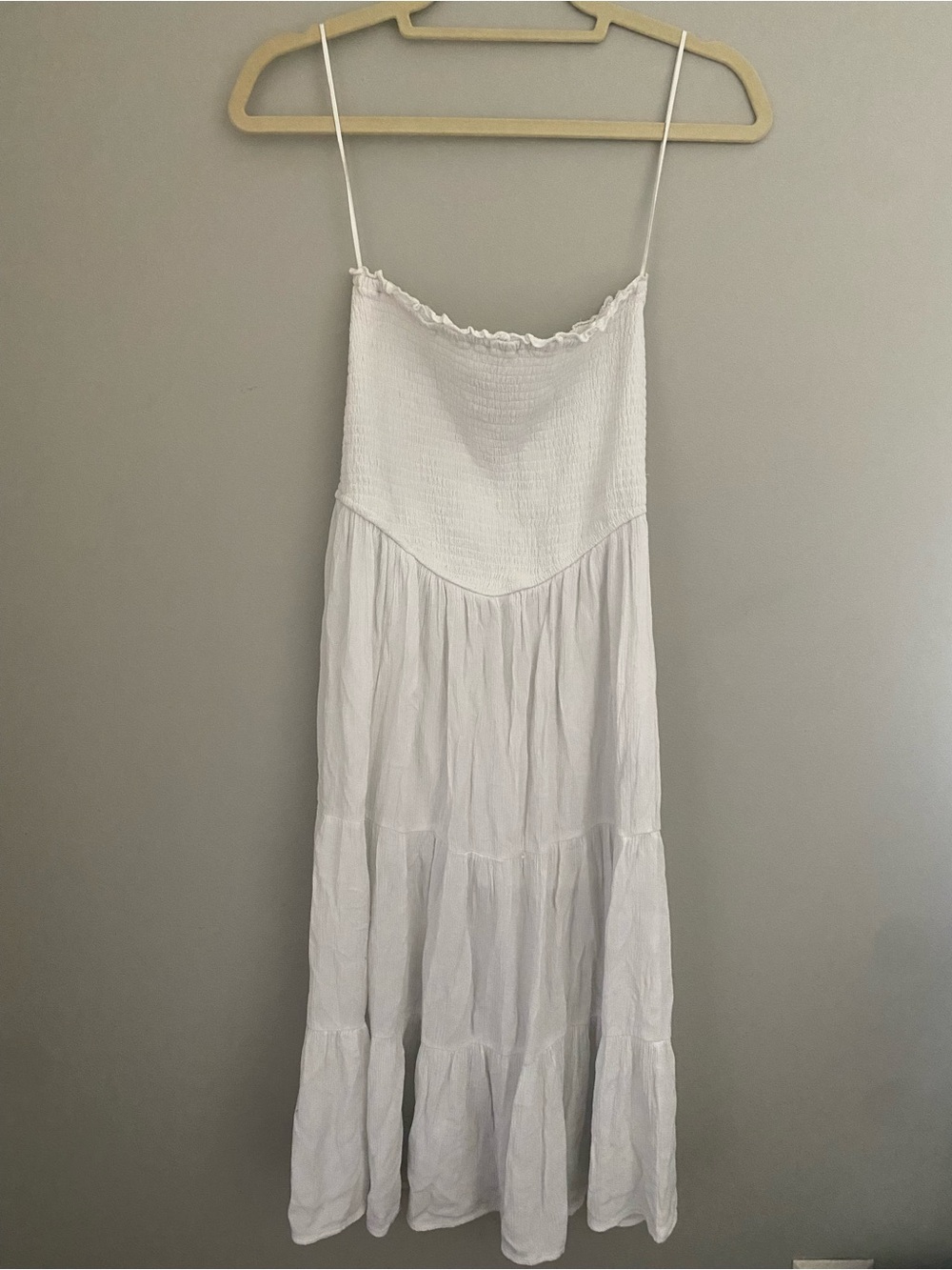 Aeropostale White Midi Sun Dress